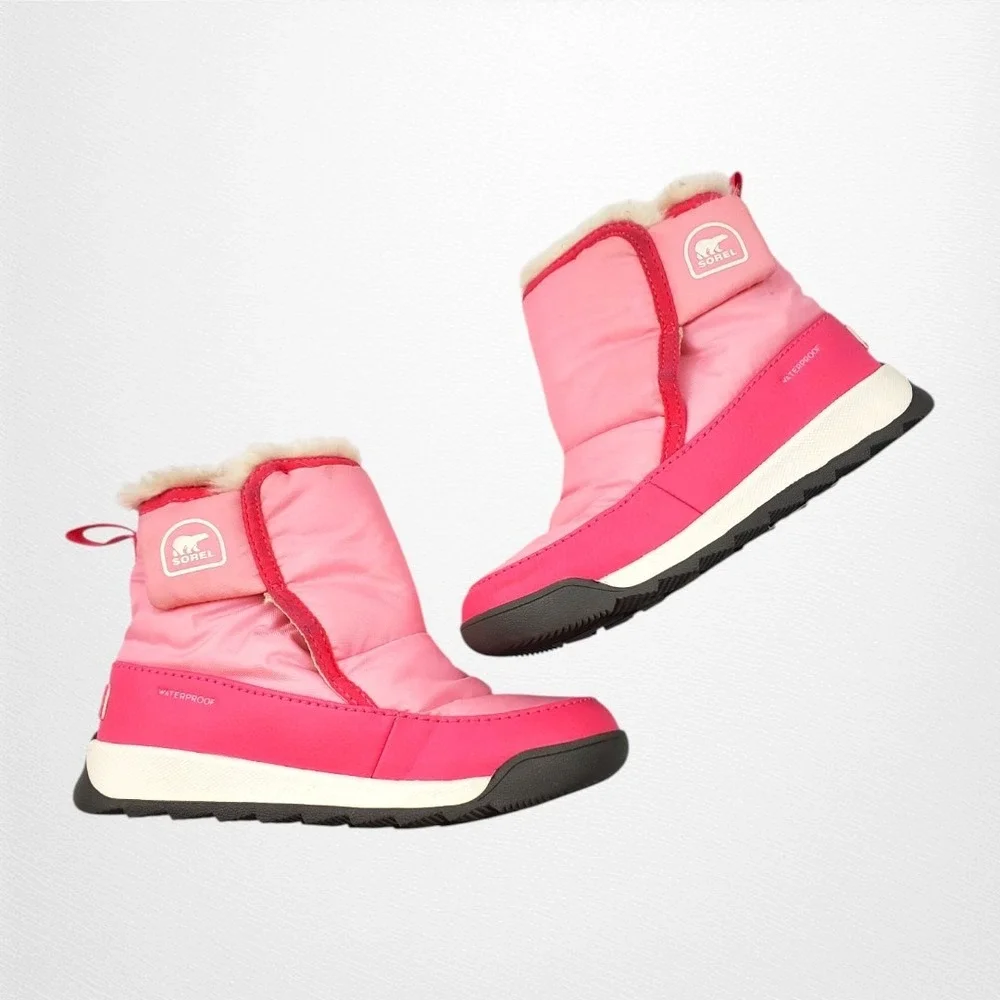 SOREL Whitney II Plus Toddler Pink Waterproof Insulated Snow Boots Size 12